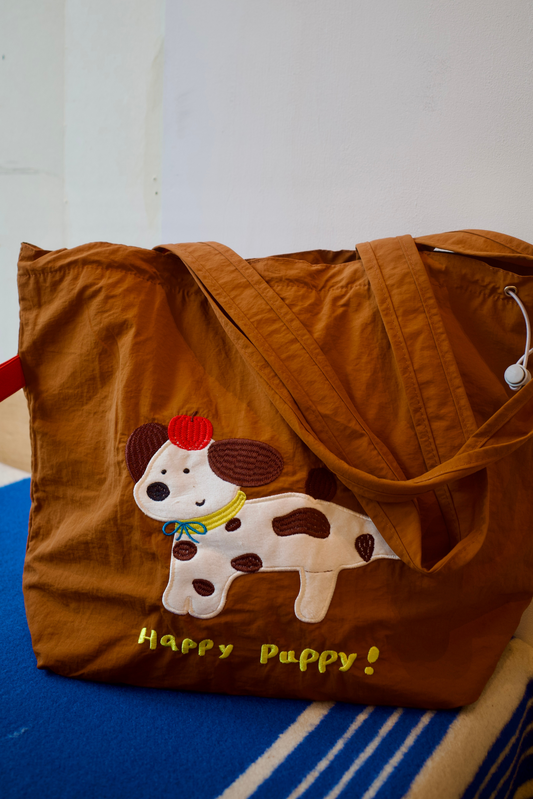 Happy Friends Tote Bag (Dog / Bunny)
