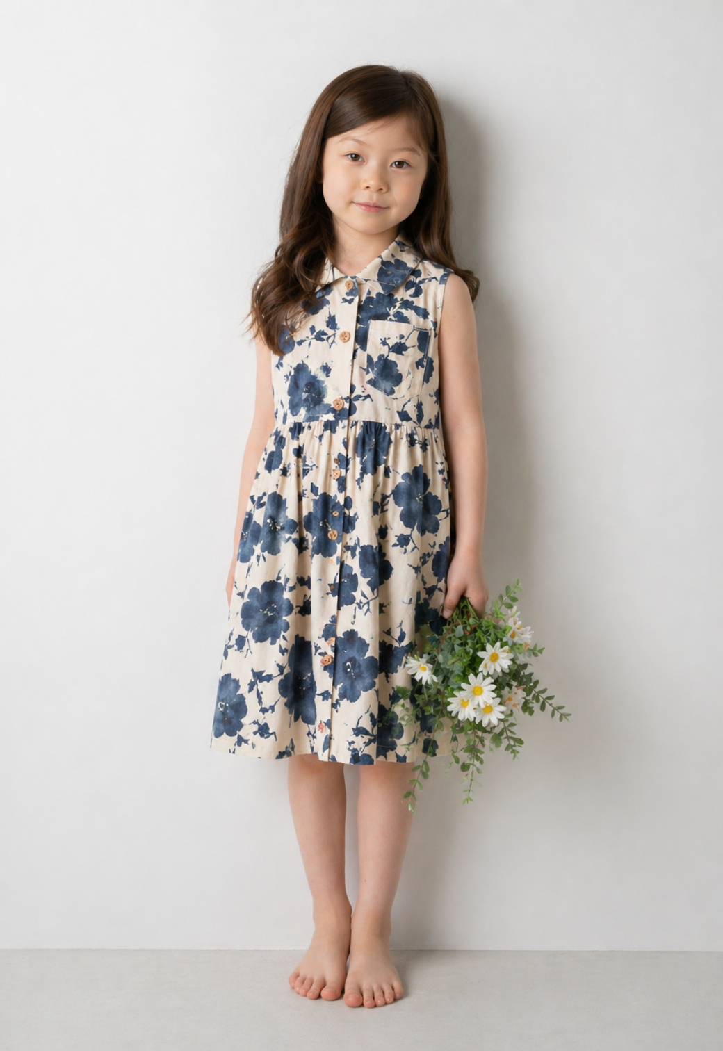 UTENA】Embroidered One-Piece Dress (Flower)