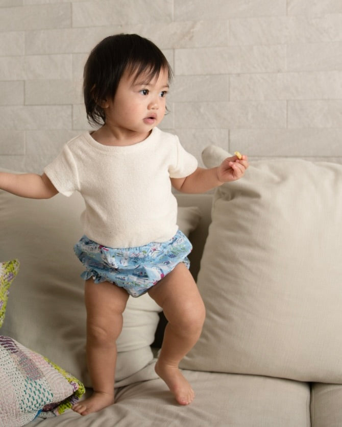 【UTENA】Printed Baby Bloomer (Light Blue Pattern)