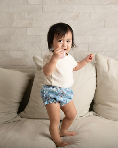【UTENA】Printed Baby Bloomer (Light Blue Pattern)