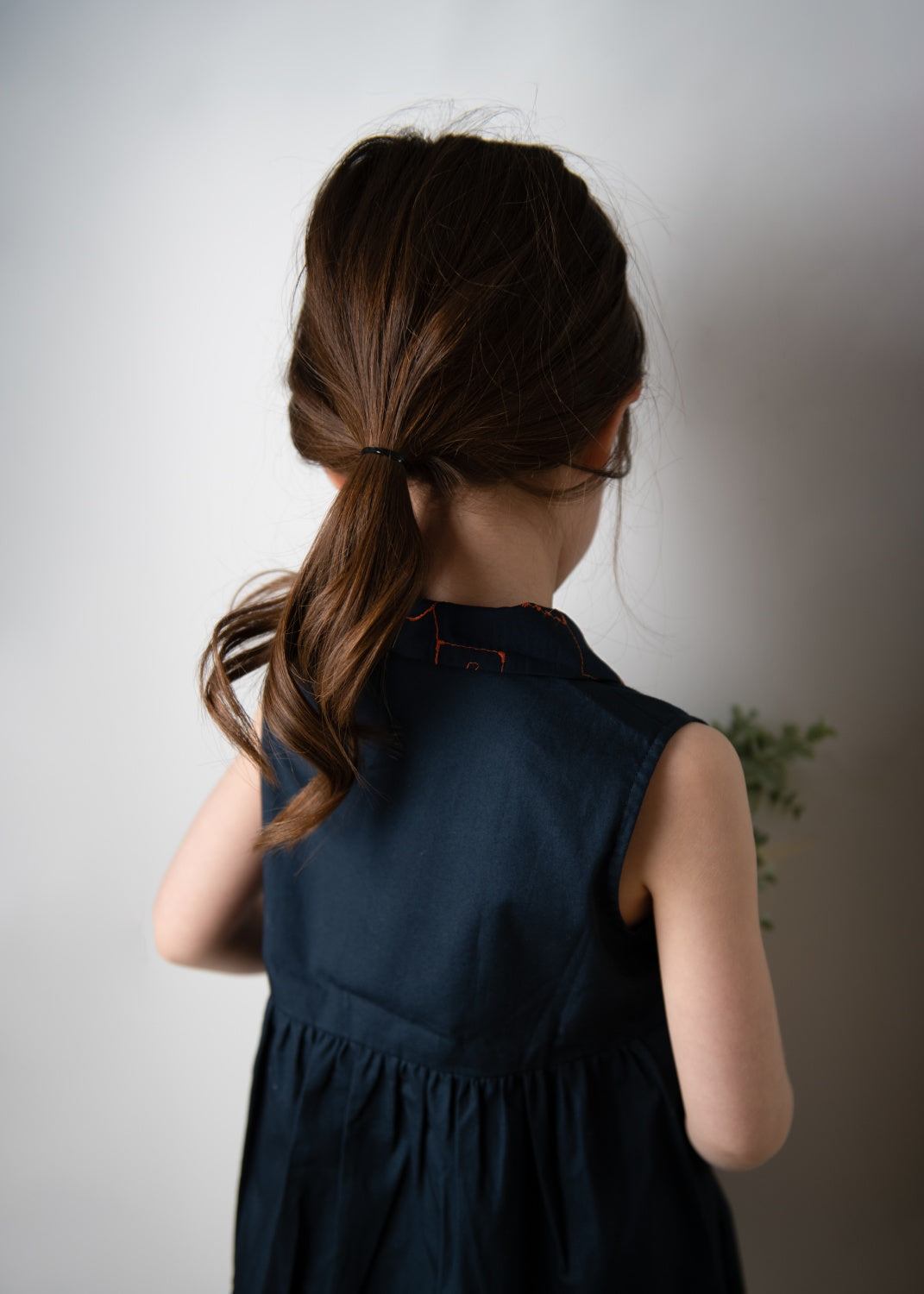【UTENA】Embroidered One-Piece Dress (Navy)