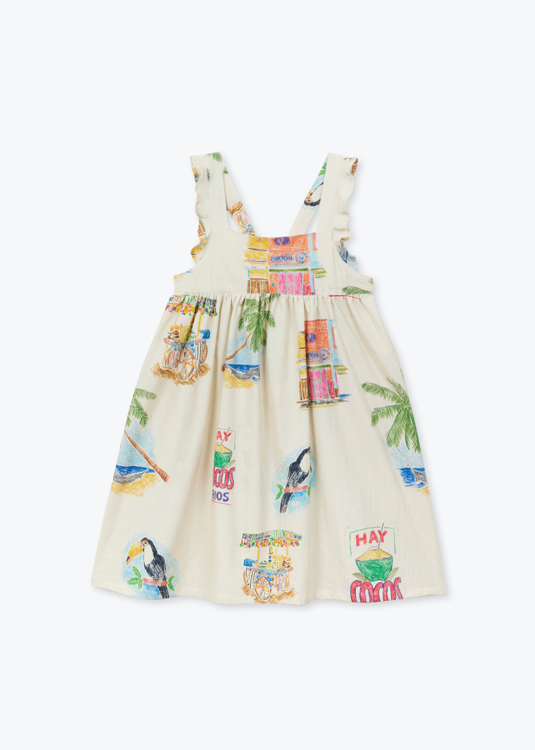 【ARSÈNE ET LES PIPELETTES】“Cocos Frios” Summer Dress