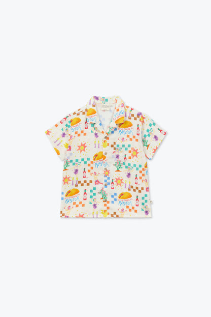 【ARSÈNE ET LES PIPELETTES】LUCHA PASTOR Open Collar Shirt