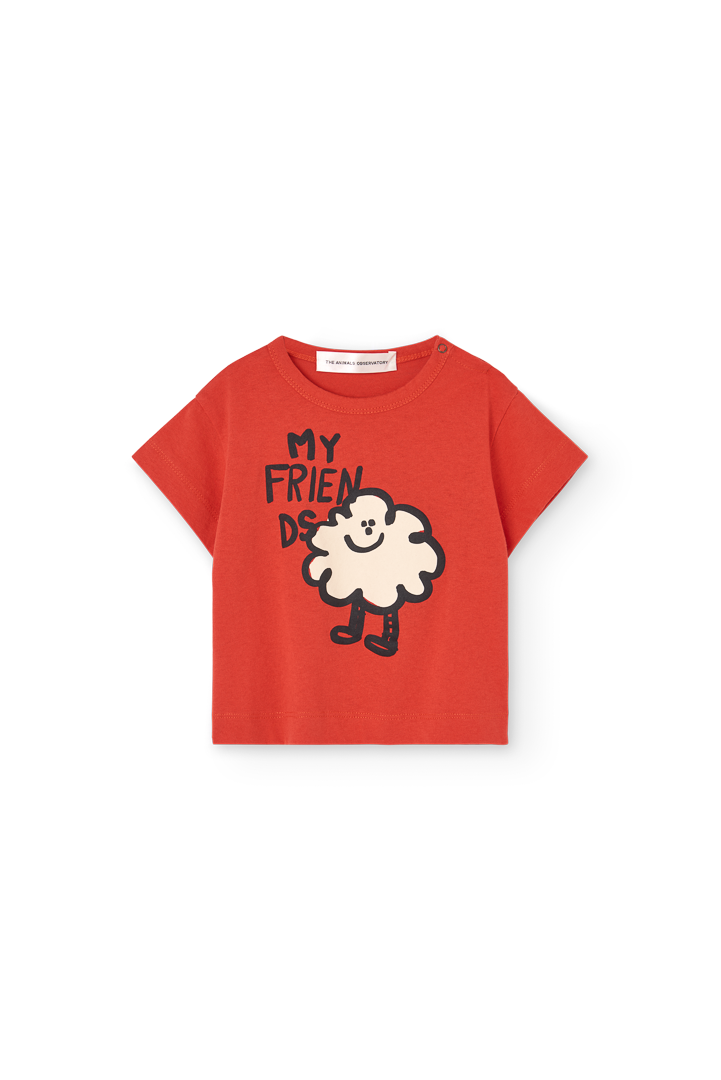 【The Animals Observatory】Red T-Shirt for Baby