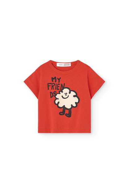【The Animals Observatory】Red T-Shirt for Baby
