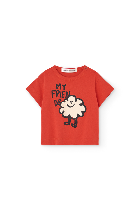 【The Animals Observatory】Red T-Shirt for Baby