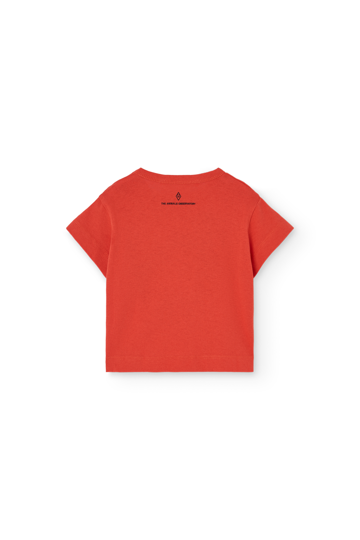 【The Animals Observatory】Red T-Shirt for Baby