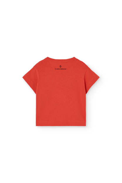 【The Animals Observatory】Red T-Shirt for Baby