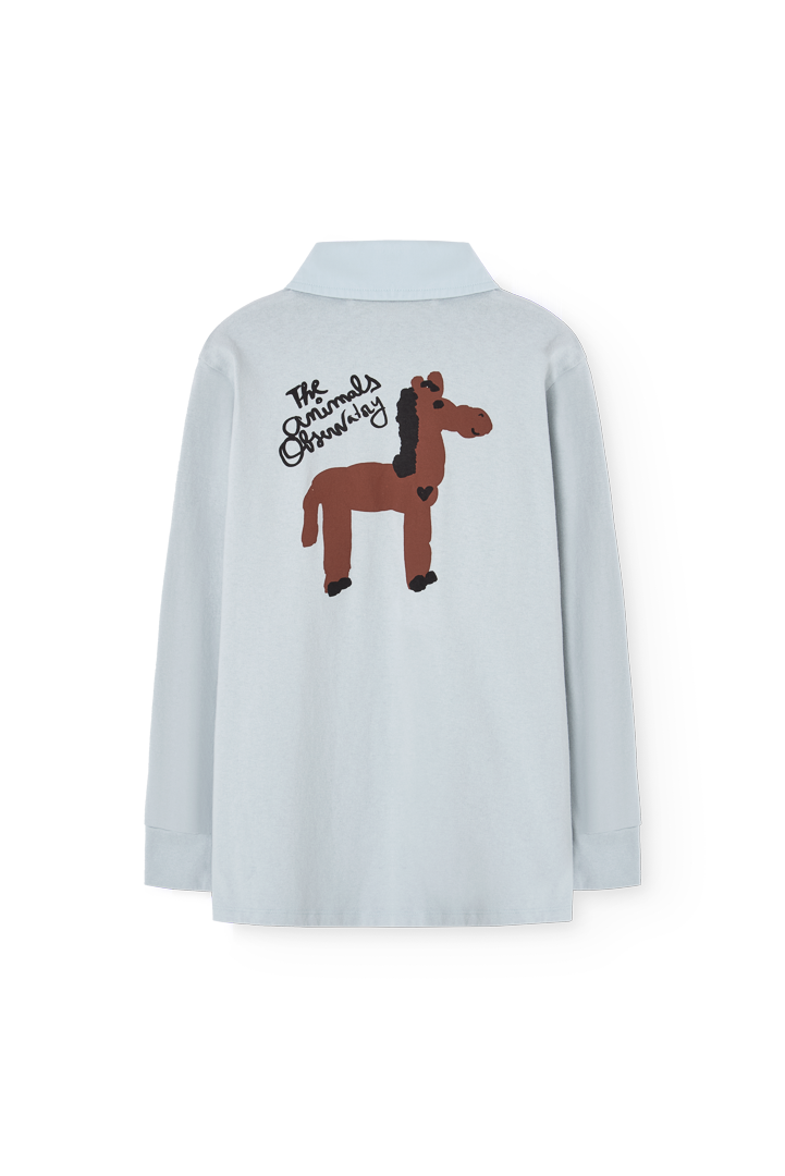【The Animals Observatory】Blue Polo Shirt