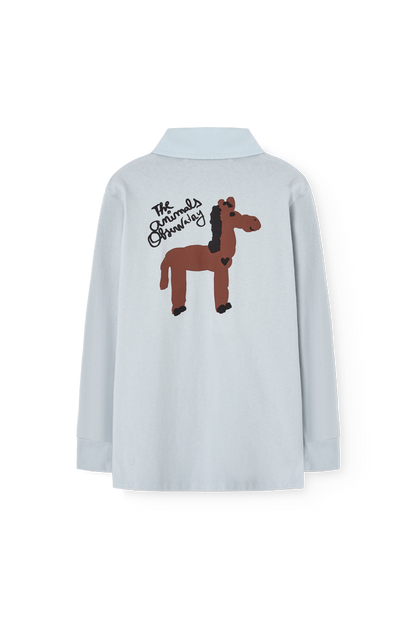【The Animals Observatory】Blue Polo Shirt