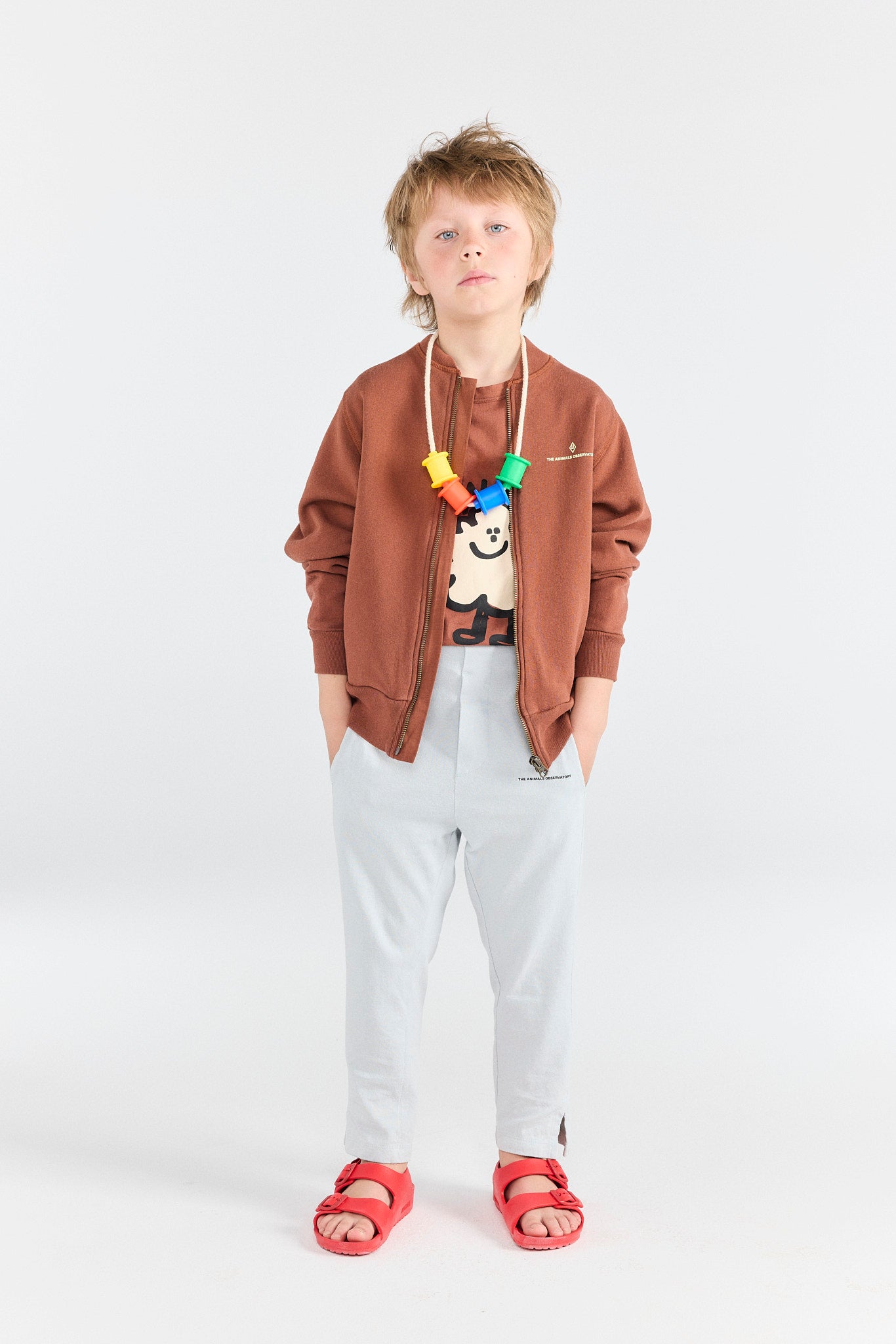 【The Animals Observatory】Brown Track Jacket