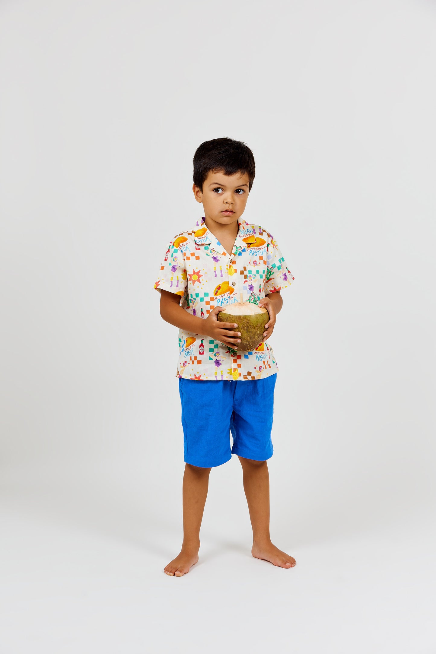 【ARSÈNE ET LES PIPELETTES】LUCHA PASTOR Open Collar Shirt